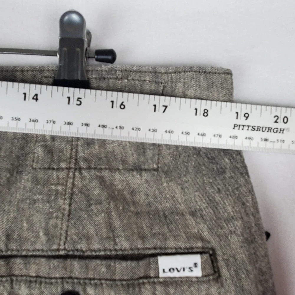Levi's Chino  Shorts Men's 36‎ Heather Gray Preppy Cotton Stretch Classic Fit